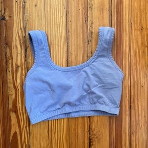 Shop ARQ full coverage bra in periwinkle size medium